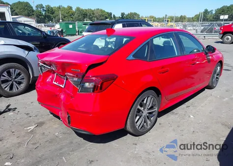 2023 Honda Civic Touring z USA, uszkodzony, nr VIN 2HGFE1F97PH323458